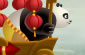 Kung fu Panda sinirli şöför